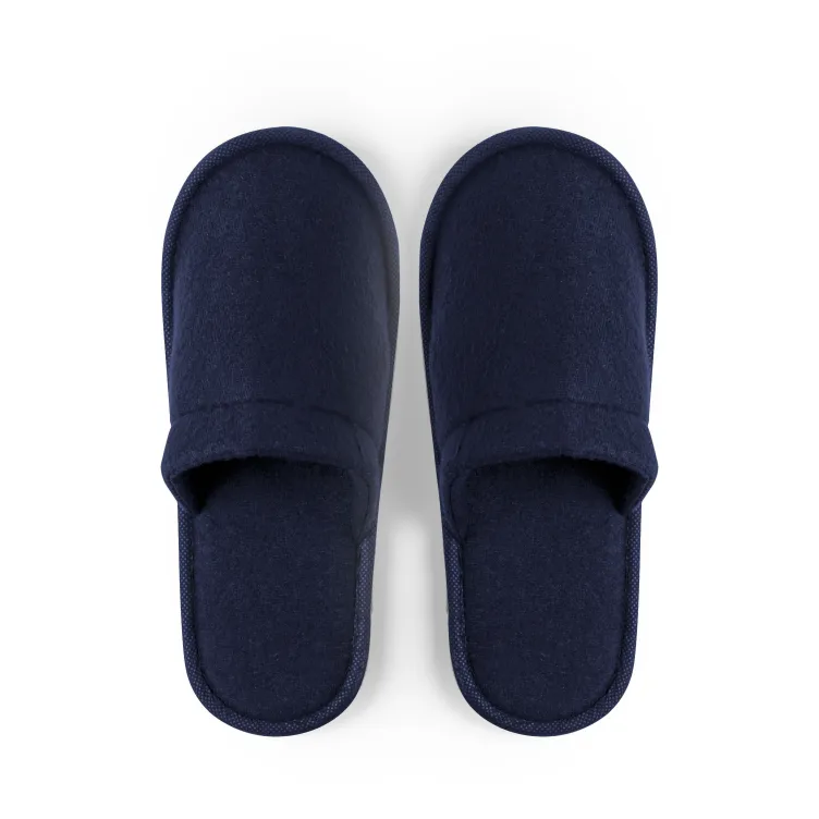 Zapatillas de algodón azul