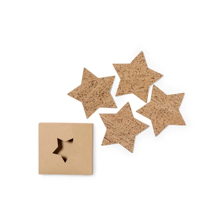 Posavasos con forma de estrella