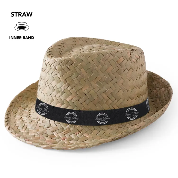 Sombrero de paja trenzada