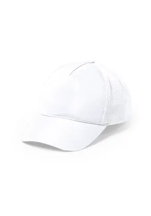 Gorra de microfibra blanca